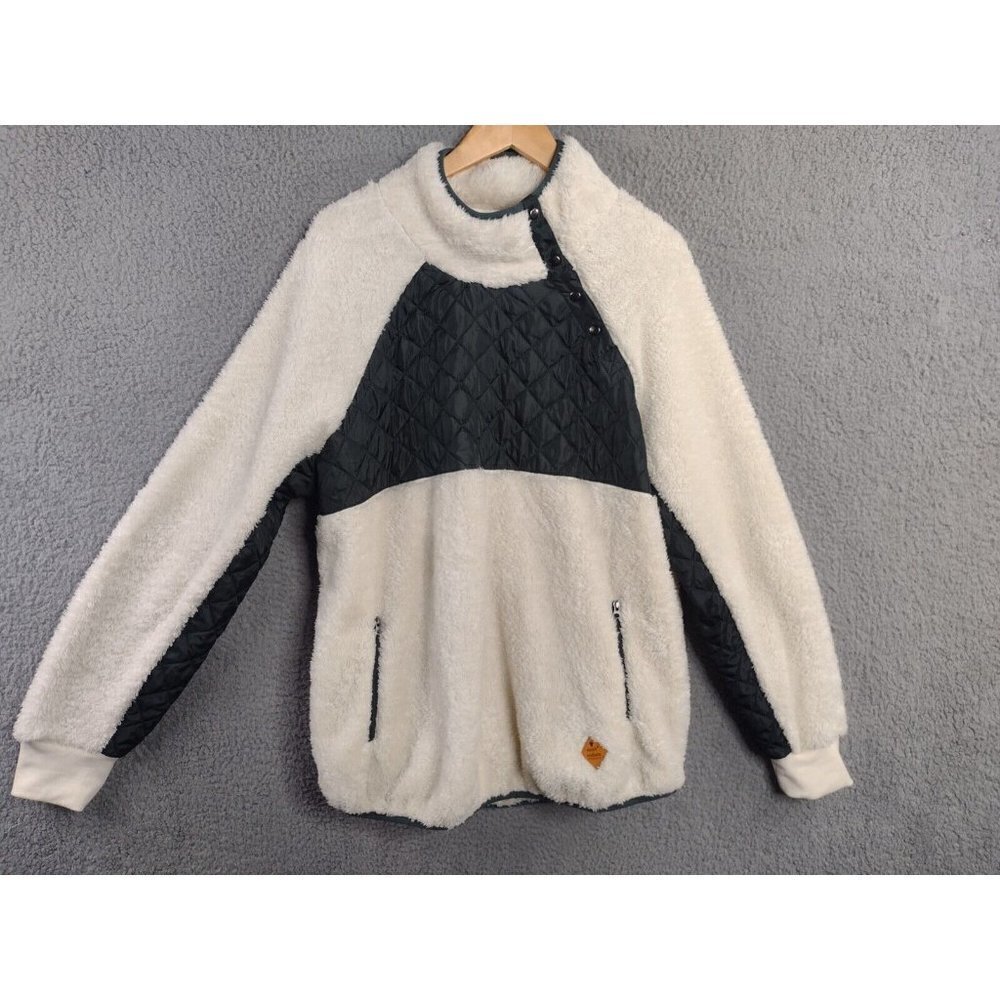 Simply Southern Fleece Pullover‎ Long Sleeve 1/4 Snap Women's XXL
